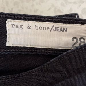 RAG & BONE skinny black jeans size 28 small medium slim skinny Nordstrom